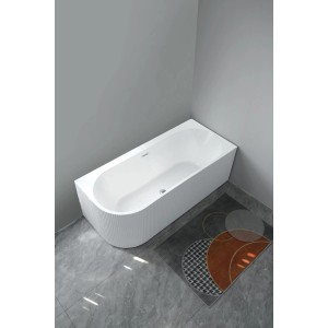 Wanna Pula Prawa Plus 170 wolnostojąca przyściennat biała chrom 170 x 80