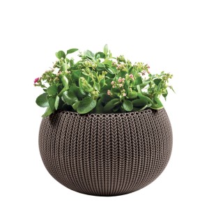 Donica wisząca COZY M brązowa - 36x22,5 cm