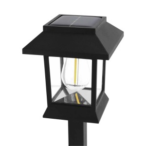 Struhm Lampa solarna wbijana w grunt PARK LED 0,04W 3000K 2lm IP44 28cm czarna
