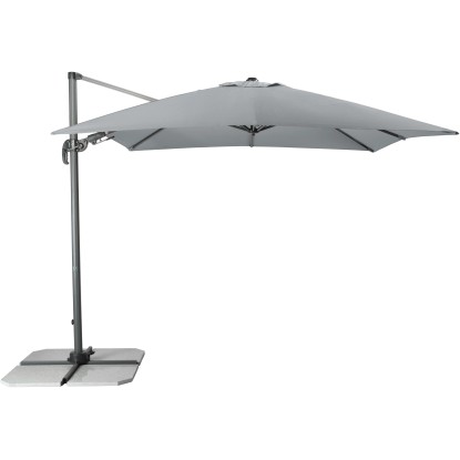 Parasol ogrodowy RAVENNA AXIAL szary - 275 x 275 cm