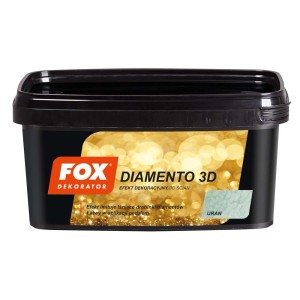 Wiadro farby efektowej Diamanto 3D Fox Dekorator, kolor Uran.