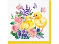 Serwetki Chicks Flowers - 33 x 33 cm