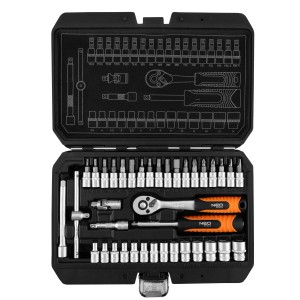 Neo Tools Zestaw kluczy nasadowych 1/4" - 38 szt.
