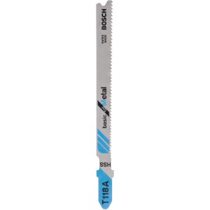 Brzeszczot do wyrzynarki Bosch Pro T 118 A Basic for Metal, do cienkich blach.