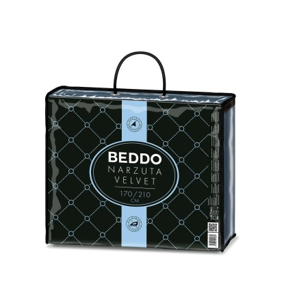 Narzuta BEDDO VELVET 170 x 210 cm granatowa