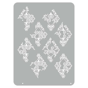 t.b.t. szablon do dekoracji ścian z ornamentami.