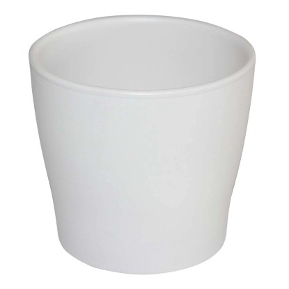 Ceramik Donica Toskania biała struktura - śr. 16 cm