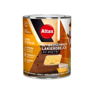 Altax lakierobejca do drewna, szybkoschnąca, do wnętrz, kolor sosna. Do mebli i elementów drewnianych.