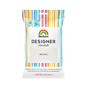 Beckers Designer Colour Melody: Próbka farby do ścian w kolorowym opakowaniu.