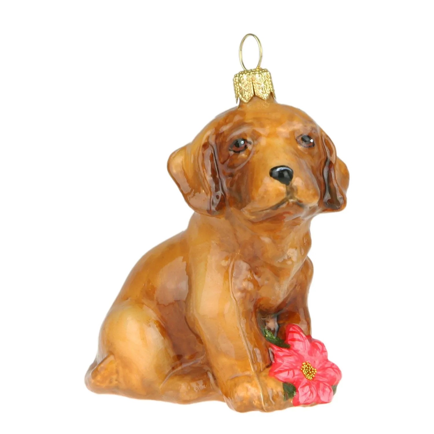 Bombka formowana Pies Golden Retriever - 6,5x3x7 cm