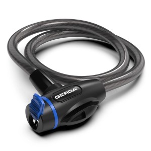 Szara blokada rowerowa Gerda t.b.t. dla większego bezpieczeństwa.