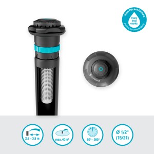 Zraszacz wynurzalny Gardena MD40 do nawadniania trawników do 40 m².