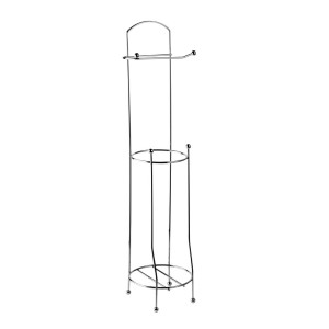 t.b.t. Zestaw akcesoriów łazienkowych: Stojący chromowany uchwyt na papier toaletowy.