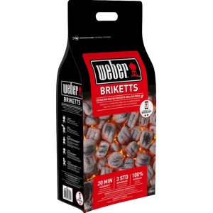 Weber Grillbrikett 8 kg w worku: Brykiety węglowe do grilli węglowych.