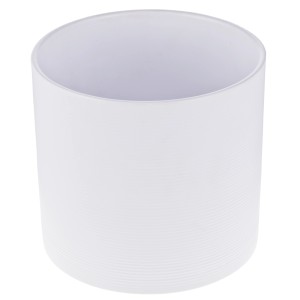 Scheurich Osłonka 828, Ø 16 cm, Panna, ceramiczna z delikatnymi poziomymi rowkami.