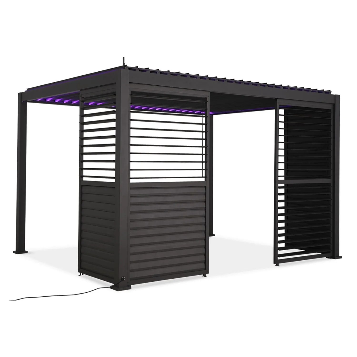GUTROOF Panel żaluzjowy regulowany do pergoli Premium Anthracite 4 m