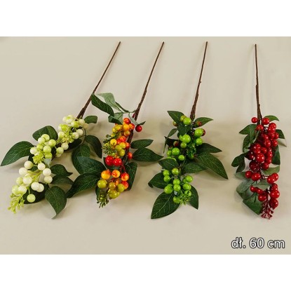 Gałązka sztuczna ozdobna jesienna mix kolor 60 cm