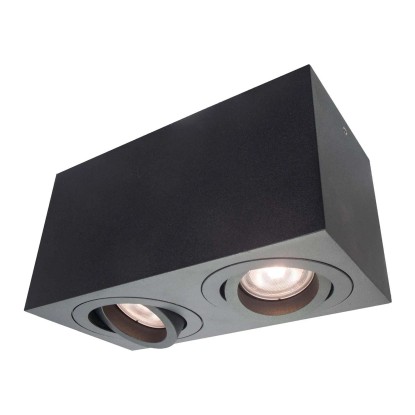Light Prestige Oprawa natynkowa LYON 2xGU10 max. 8W LED czarna