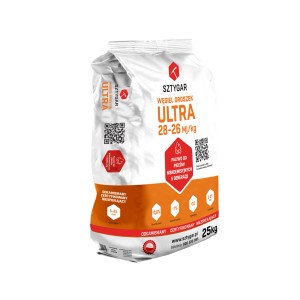 Worek węgla kamiennego Ultra 28-26 MJ/kg, paliwo do pieców 5 generacji.