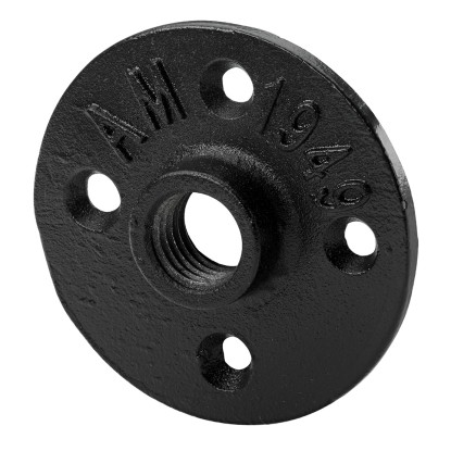 Hettich Industrial Flansza 1,2 cala 4 otwory czarna