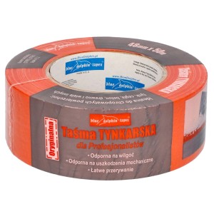 Pomarańczowa taśma maskująca Blue Dolphin, 48 mm x 50 m, do malowania i tynkowania.