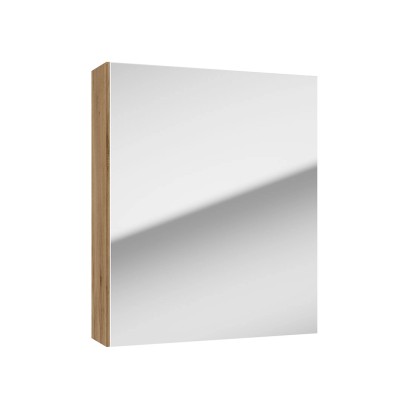 Defra Szafka lustrzana wisząca 1-drzwiowa Twins 50 cm dąb złoty