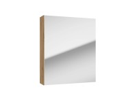 Defra Szafka lustrzana wisząca 1-drzwiowa Twins 50 cm dąb złoty