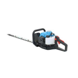 t.b.t. Spalinowe nożyce do żywopłotu, niebiesko-czarne, z ostrymi ostrzami.