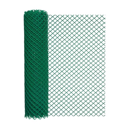Siatka plastikowa 450g/m2 ocz. 20 x 20 mm, zielona - 0,6 x 10 m