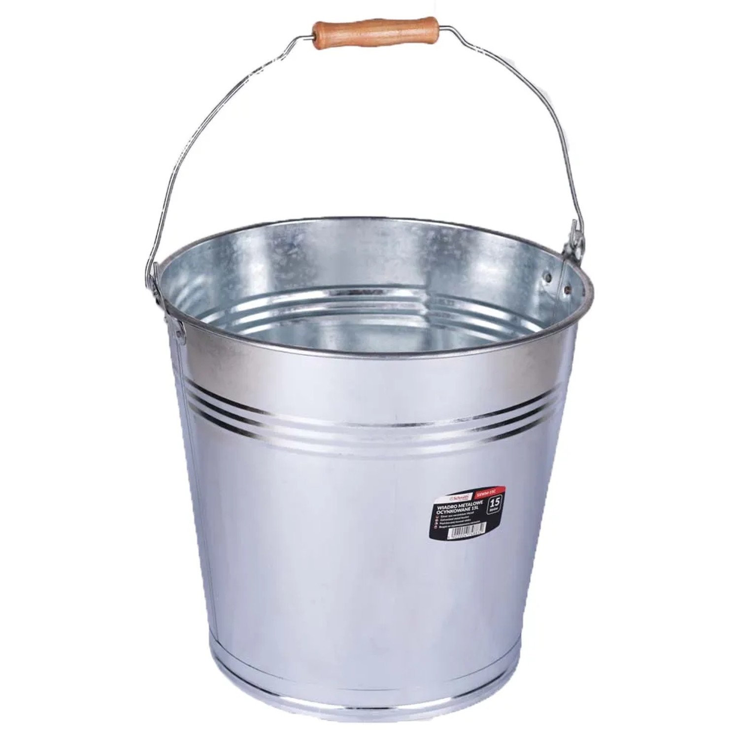 Wiadro metalowe ocynkowane - 15 l