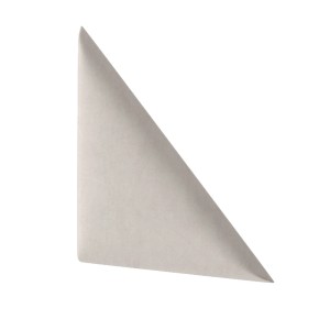 Panel ścienny t.b.t. w kształcie trójkąta, beżowy.