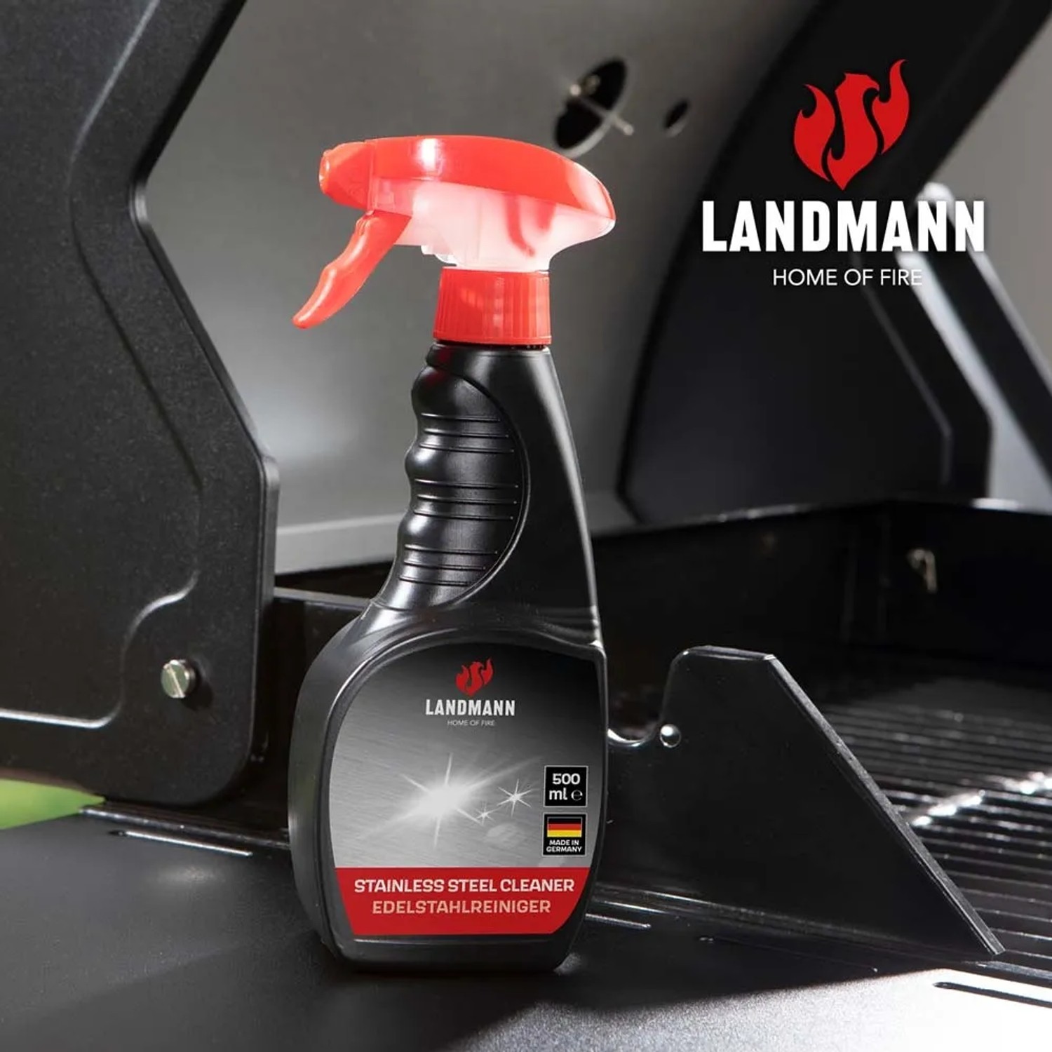 Landmann środek do czyszczenia stali nierdzewnej 500ml do czyszczenia grilla.