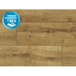 Panele podłogowe o wyglądzie drewna, wodoodporne do 48h, do użytku wewnętrznego.