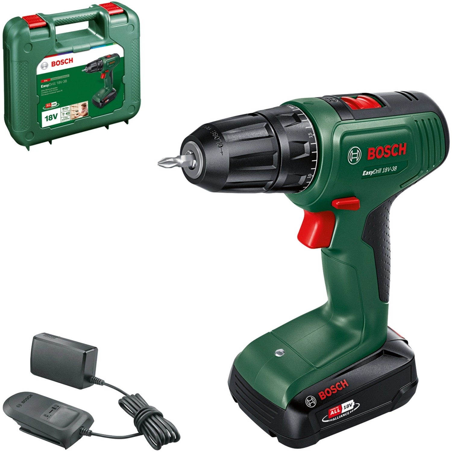 Bosch EasyDrill 18V-38 (2,0 Ah) — test i recenzja wiertarko-wkrętarki