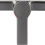 Nowoczesna bateria prysznicowa jednouchwytowa Bisenzio w kolorze gunmetal do montażu natynkowego.