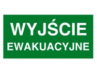 Znak wyjście ewakuacyjne fotoluminescencyjny
