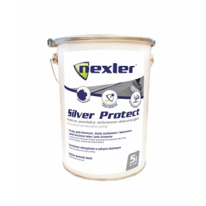 Wiadro 5L z bitumiczną powłoką dachową Nexler Silver Protect.