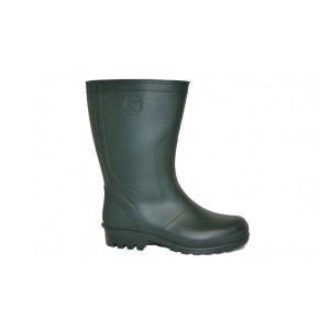 Zielone gumowe buty do ogrodu.