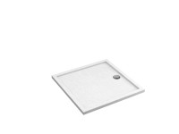 Schedpol Brodzik kwadratowy Larix 80 akryl biały struktura Schedpol Brodzik kwadratowy Larix 80 akryl biały struktura