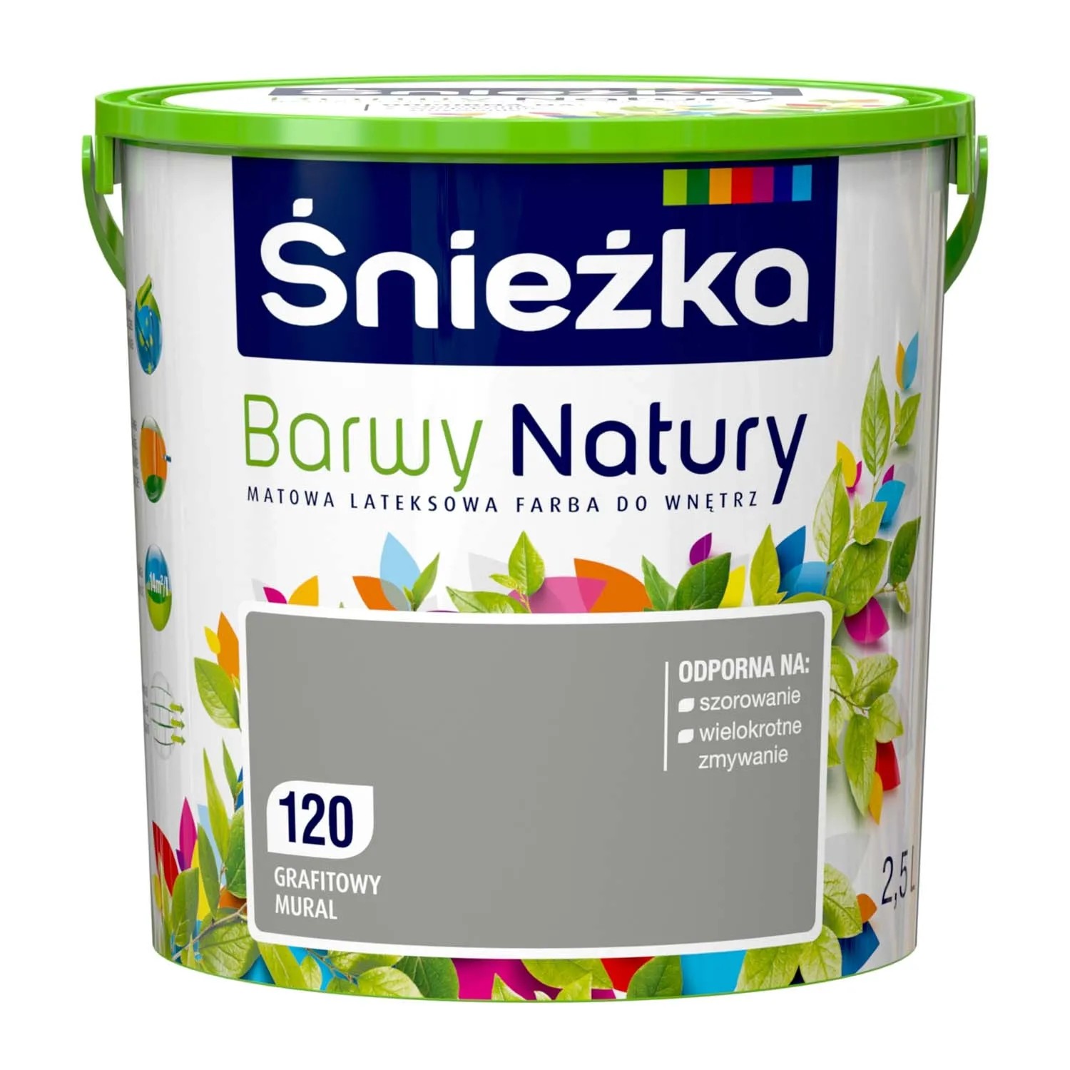 Farba Śnieżka Barwy Natury grafitowy mural 2,5 l