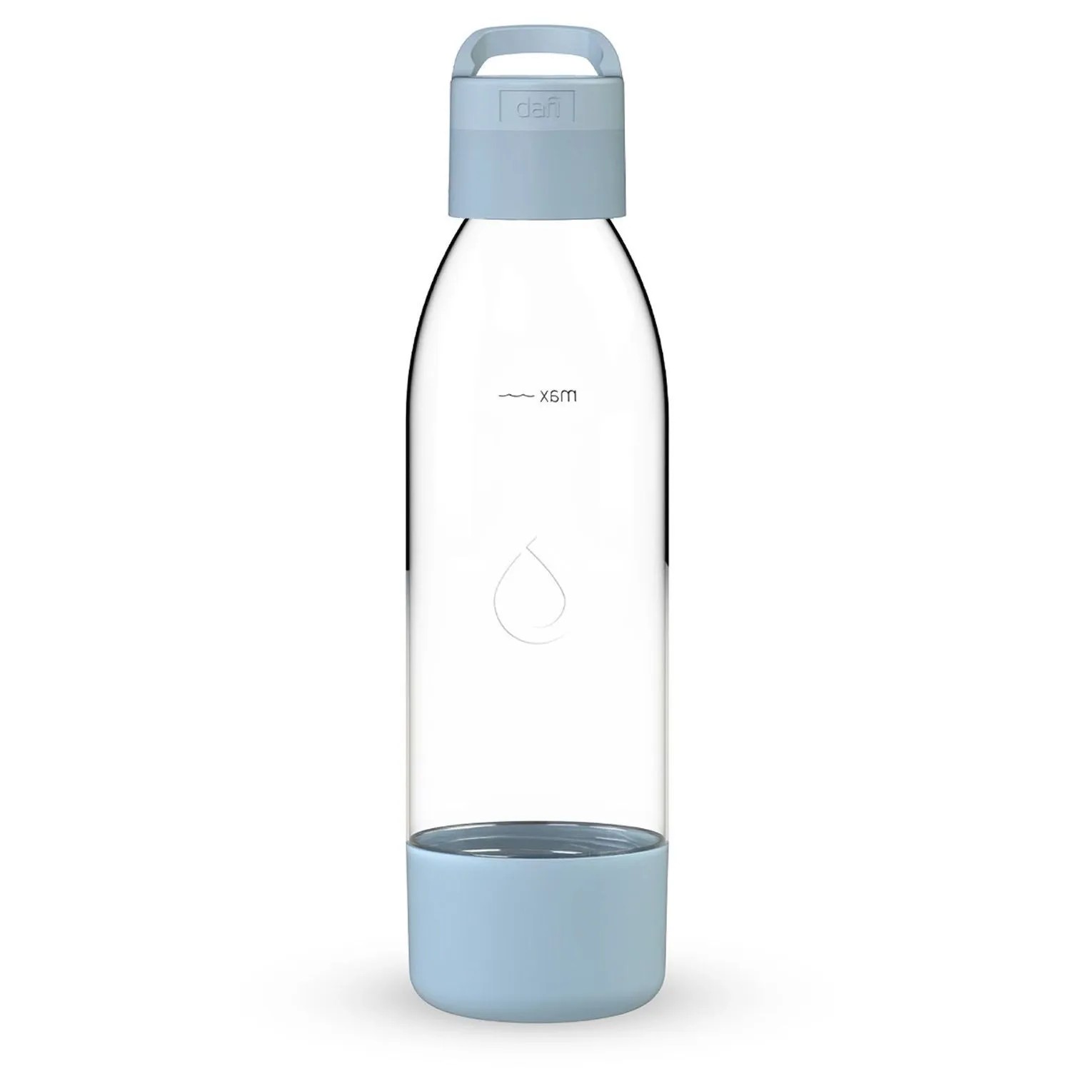 Dafi Butelka do saturatora PushAir lazurowa z uchwytem - 0,7 l