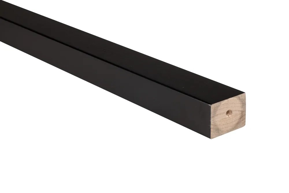 Kornik Poręcz płaska buk 48x38x2700 mm czarna