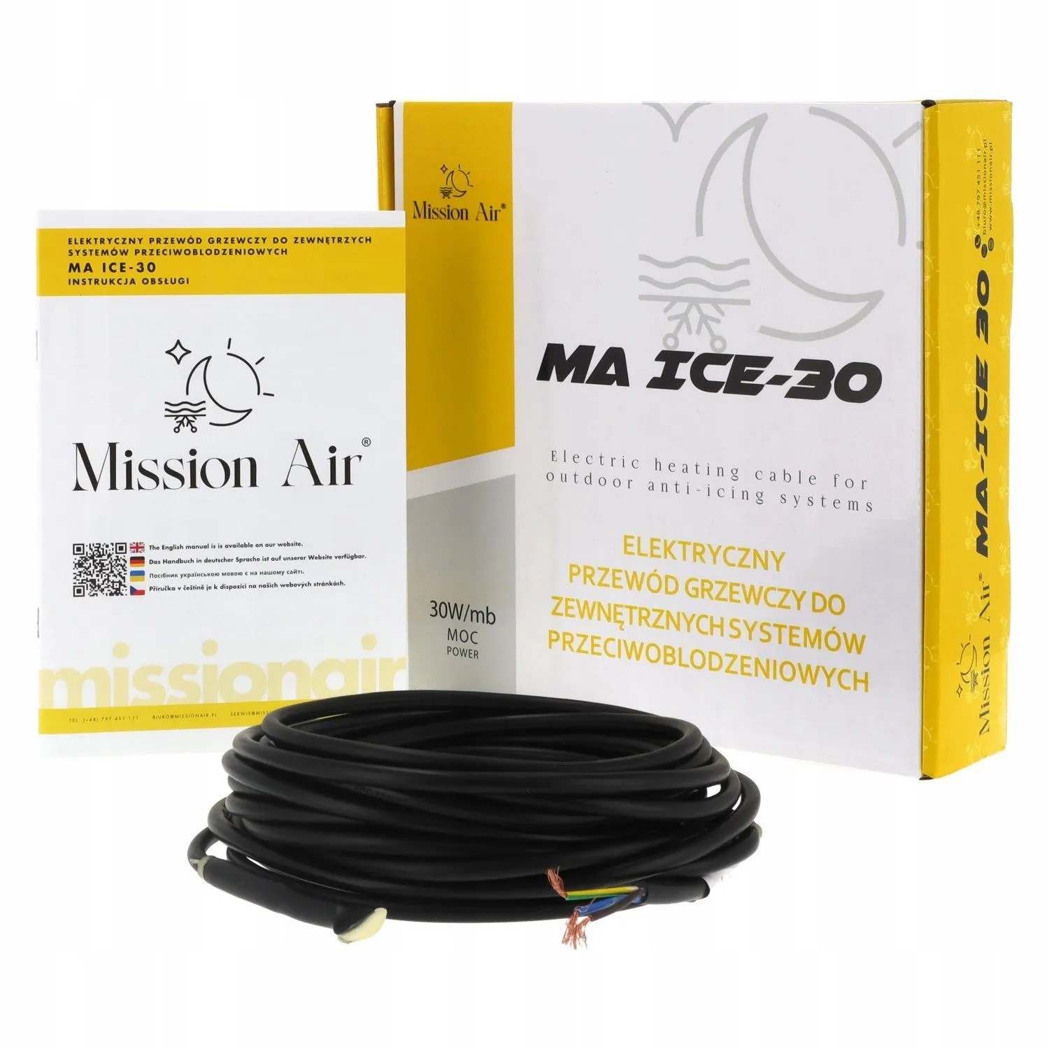 Mission Air Przewód grzejny ICE-30 W/M 10M