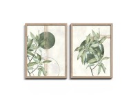 Styler Zestaw obrazów FR381 Green 2 szt. 30 x 40 cm