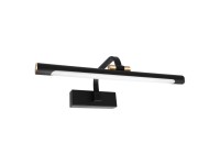 MiLAGRO Kinkiet łazienkowy LED VINCI 12W 4000K 1320m IP44 czarny