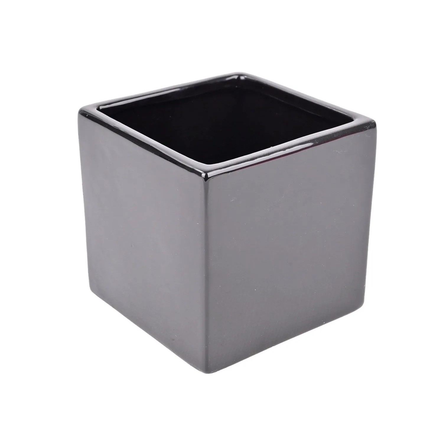 Osłonka ceramika Roma black - 12x12x11,8 cm