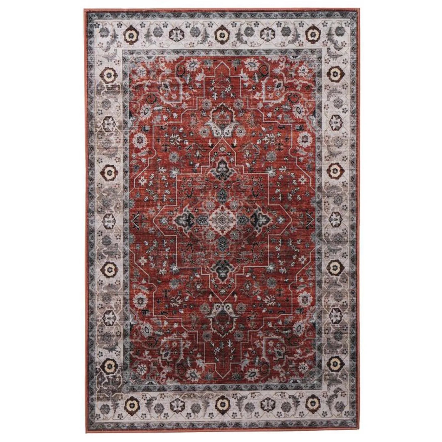 Splendid Dywan drukowany NORAH mikrofibra 160 x 230 cm czerwony