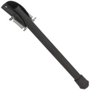 Czarne zabezpieczenie okien i drzwi t.b.t. ze sprężynowym mechanizmem.