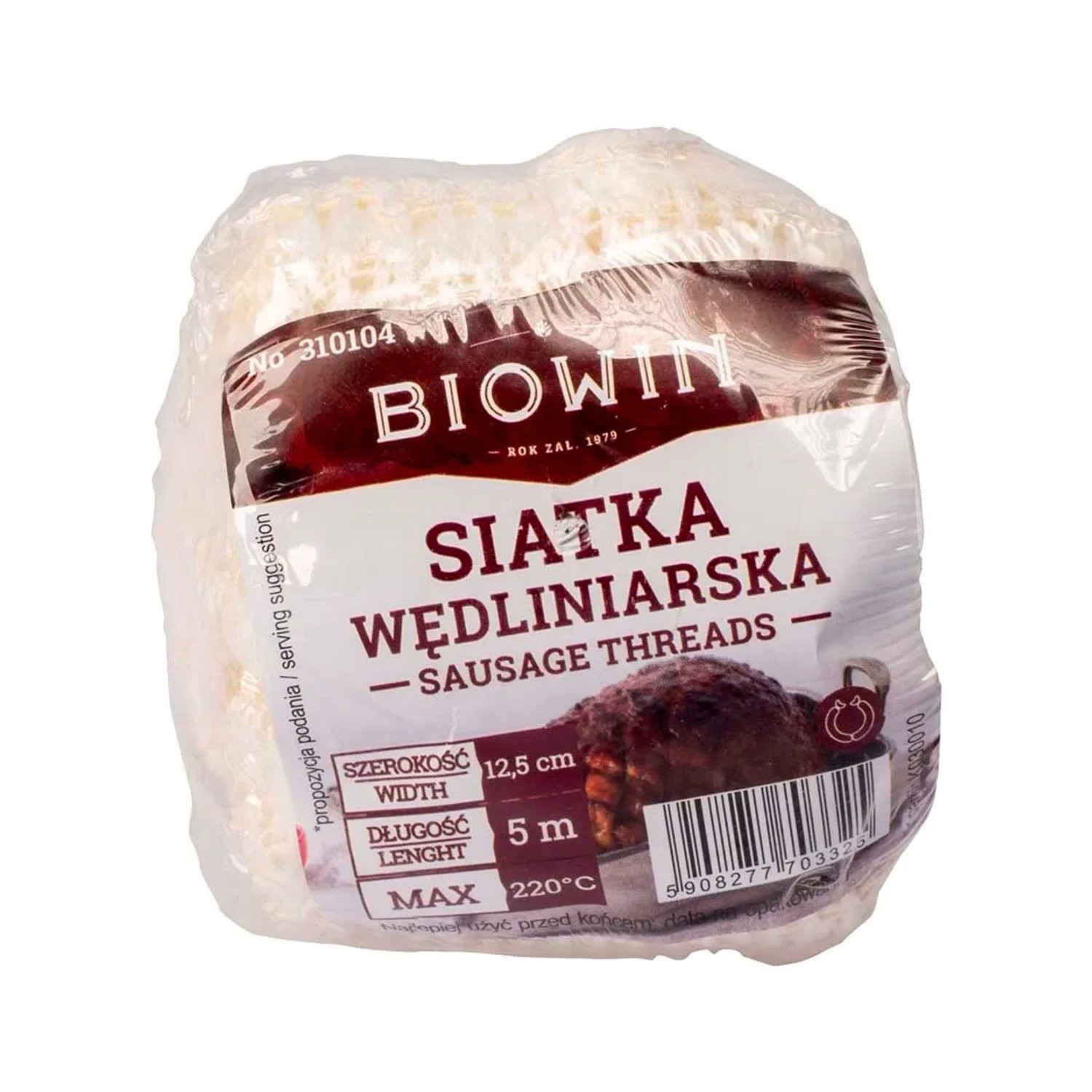 Siatka wędliniarska do pieczenia - 5 m