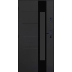 Pantor Drzwi zewnętrzne stalowe SARAGOSSA antracyt 90L